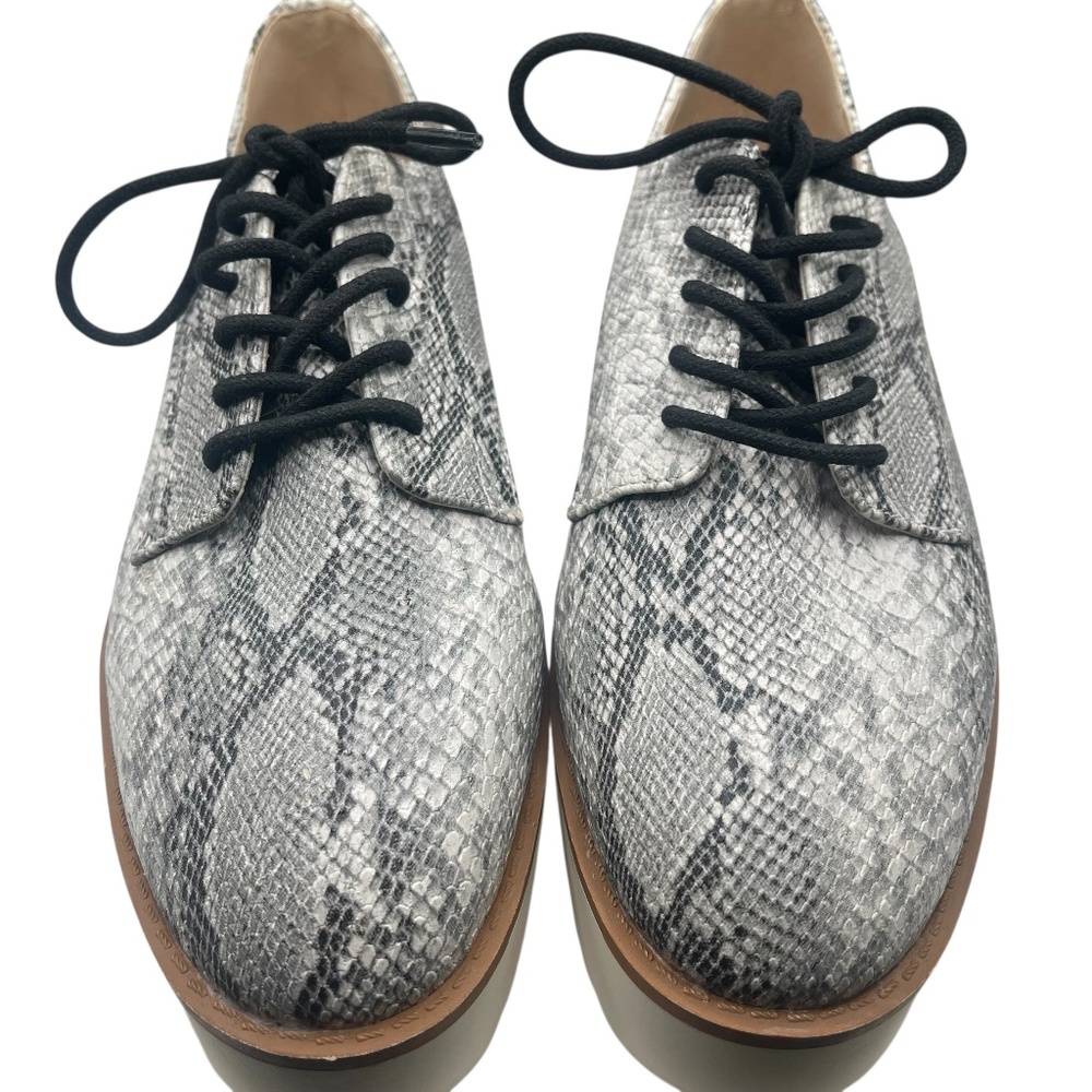 Primark Women's Emme Oxfords Snake Skin Lace up Shoes  Size 9